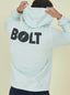 Regular Hoodie with Front and Back Print - Lightning Bolt