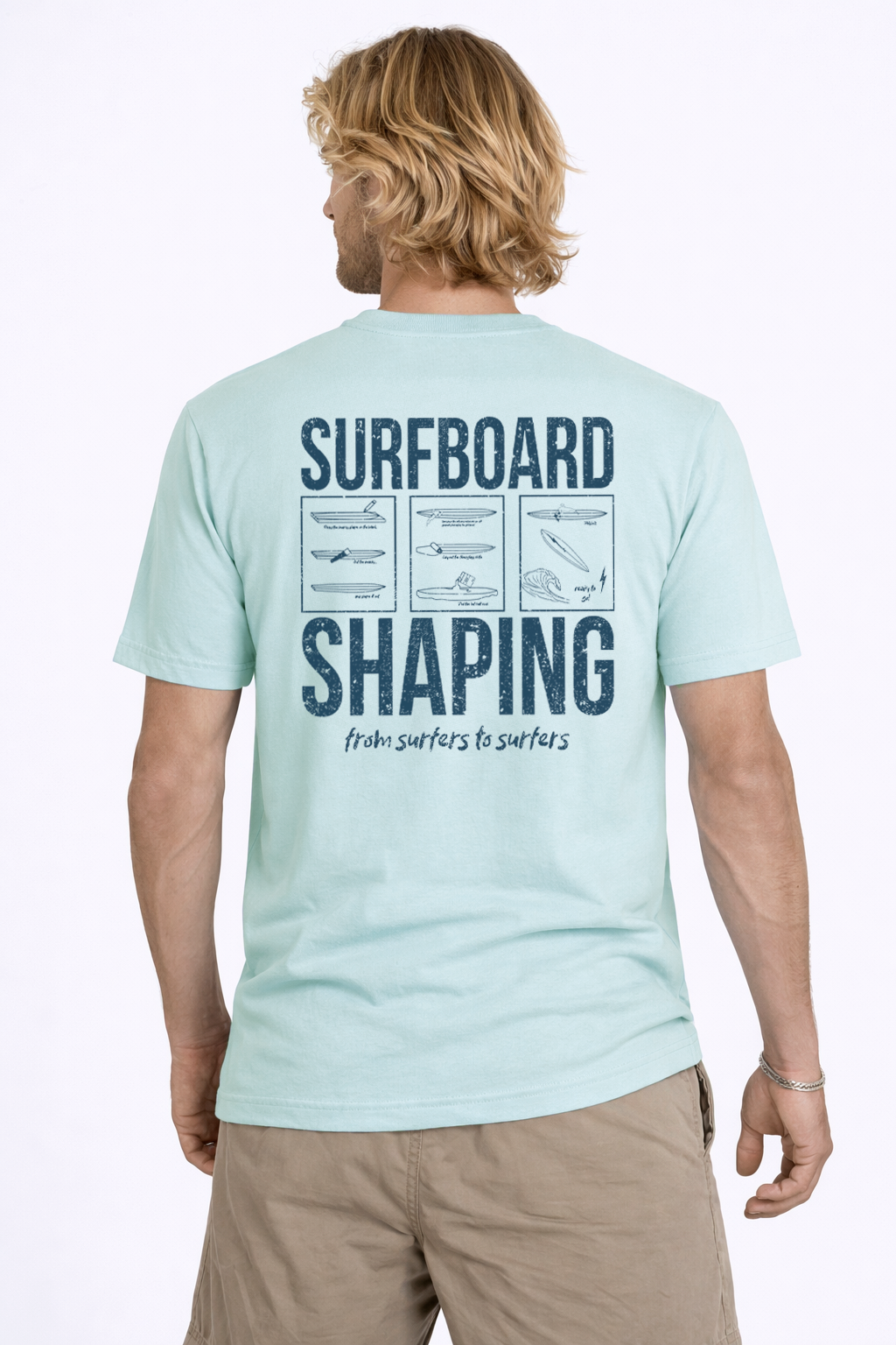 REGULAR T-SHIRT WITH FRONT AND BACK PRINT SHAPING