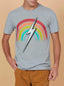 Rainbow Recycled Cotton T-Shirt - Lightning Bolt