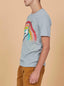 Rainbow Recycled Cotton T-Shirt - Lightning Bolt