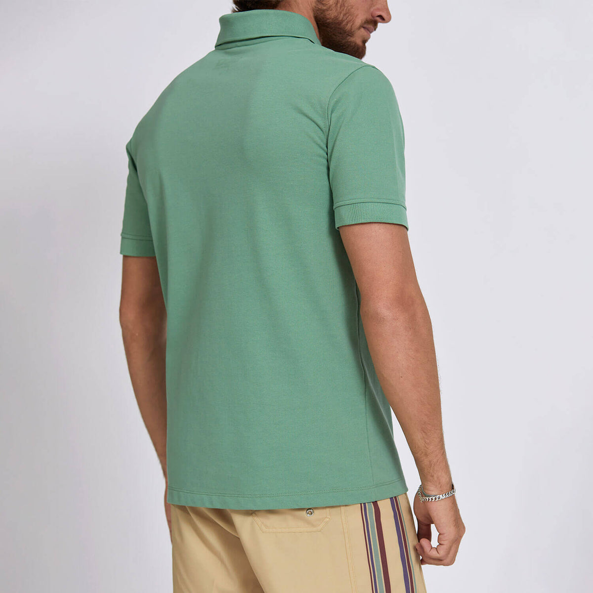 Lightning Bolt - 80' POLO SHIRT PIQUÉ GREEN - 24SMAPOL002G23000M
