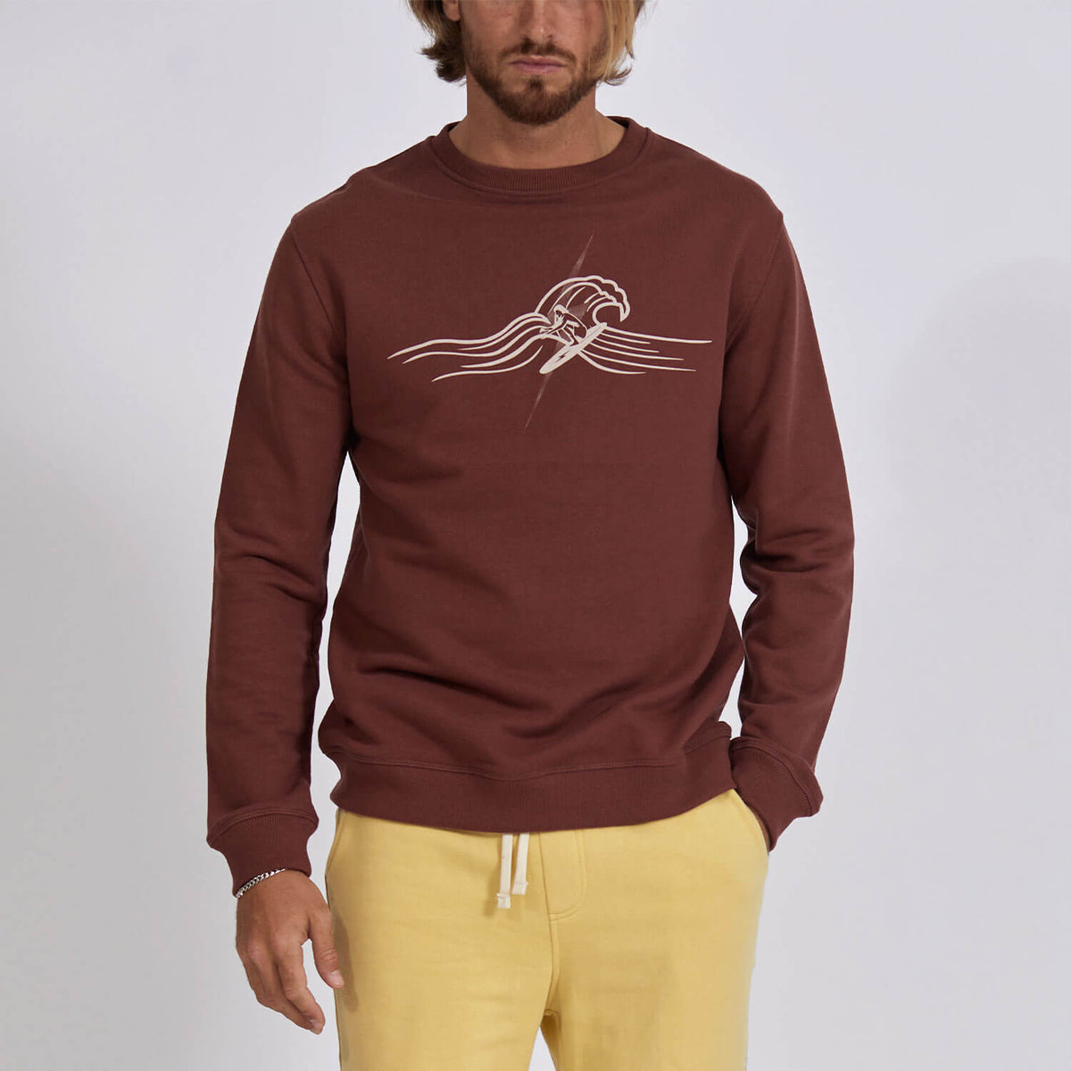 Lightning Bolt - BIG WAVE SWEATSHIRT - 24SMASWE006R19000M