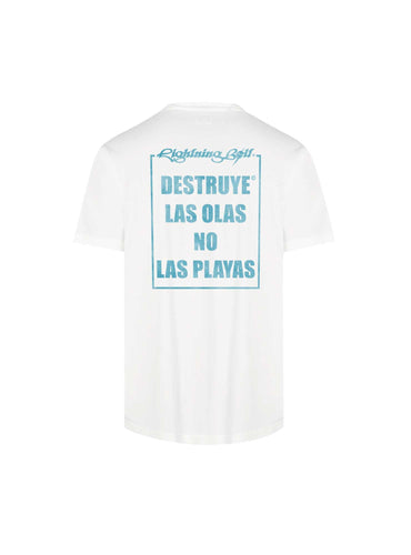 Lightning Bolt - DESTRUYE LAS OLAS NO LAS PLAYAS T - SHIRT - 99AMATST024W0300XS