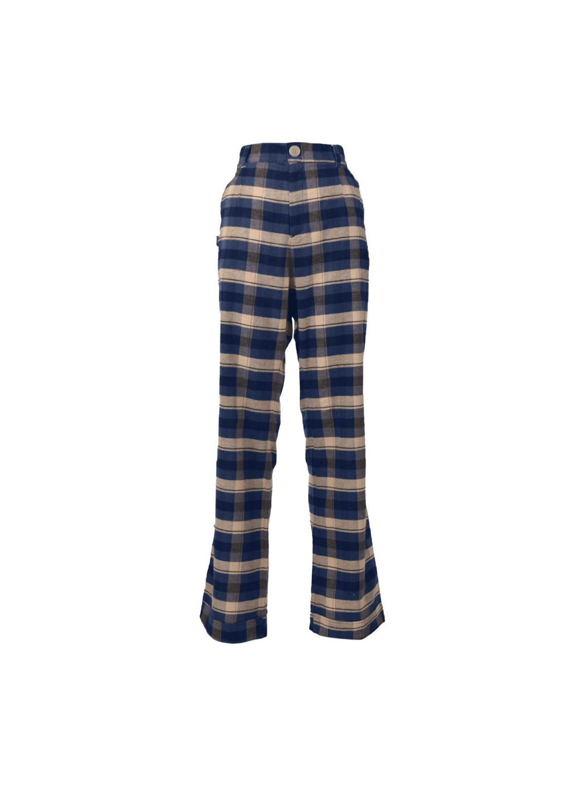 Lightning Bolt - HIGH - WAIST COTTON FLANNEL TROUSERS - 22WWOTRO002B49000S