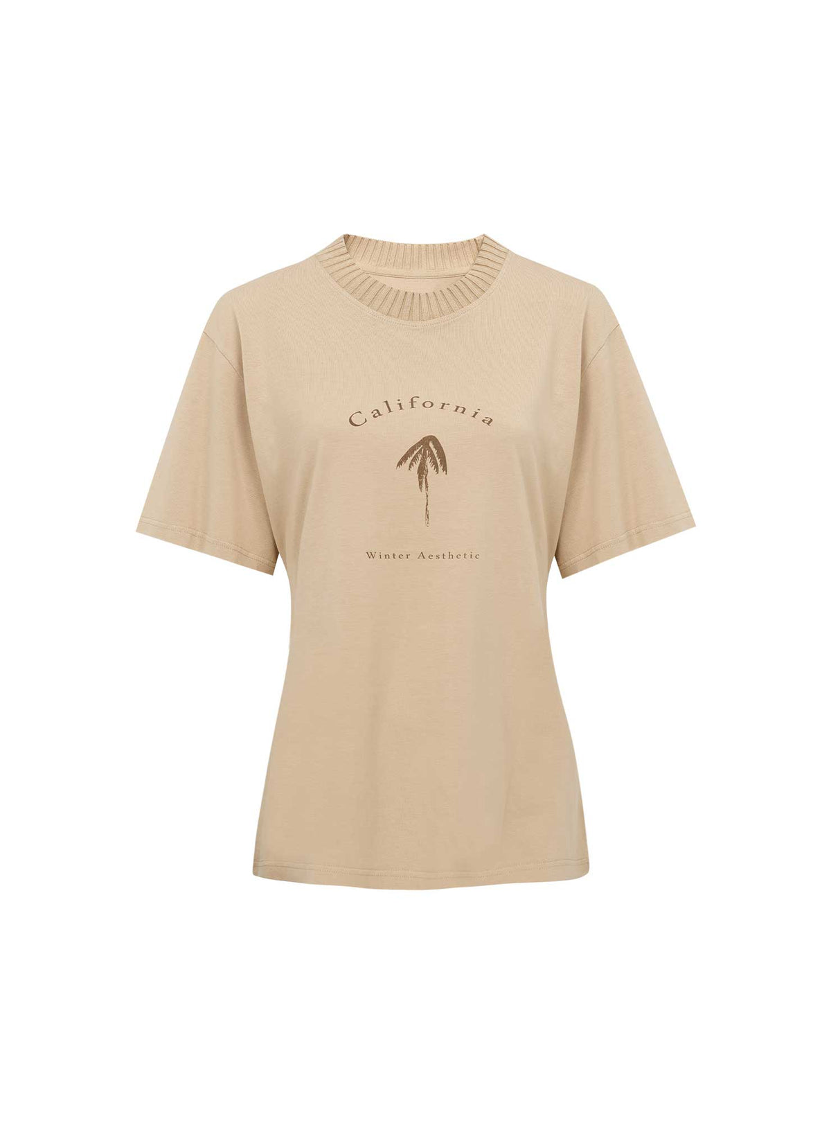 Lightning Bolt - KNITTED COLLAR PALM TREE T - SHIRT - 24WWOTST002N28000S