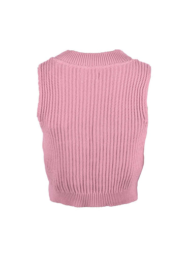 Lightning Bolt - KNITTED CROP TOP - 24SWOTOP001P17000S