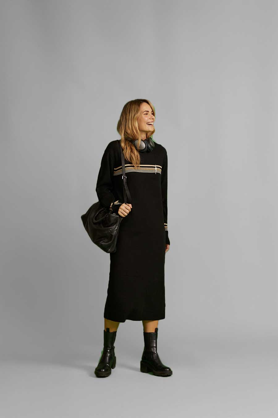 Lightning Bolt - KNITTED GOLDEN COAST MAXI DRESS - 24WWODREK02K01000S