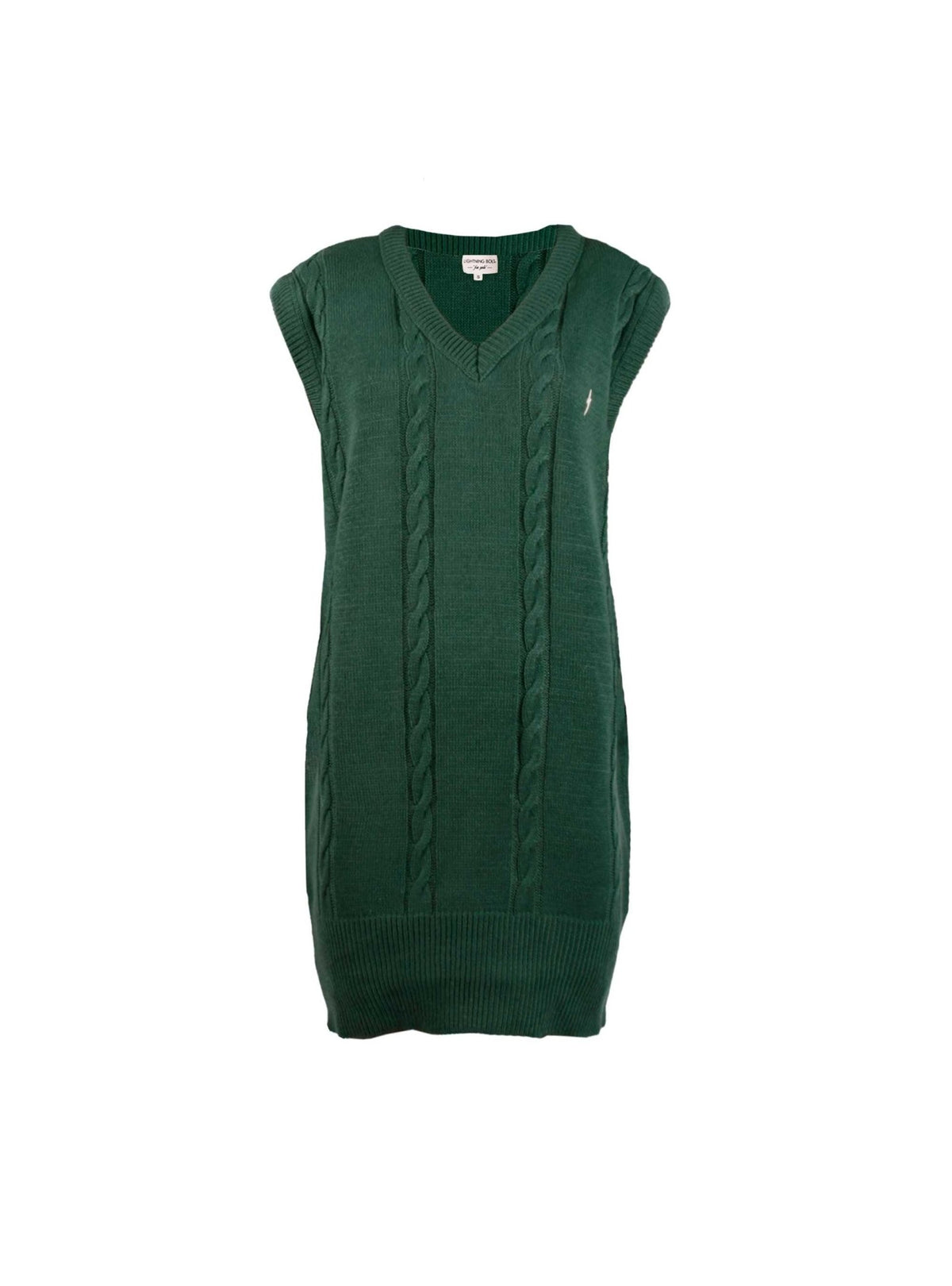 Lightning Bolt - KNITTED V - NECKLINE DRESS - 23WWODRE003G63000S