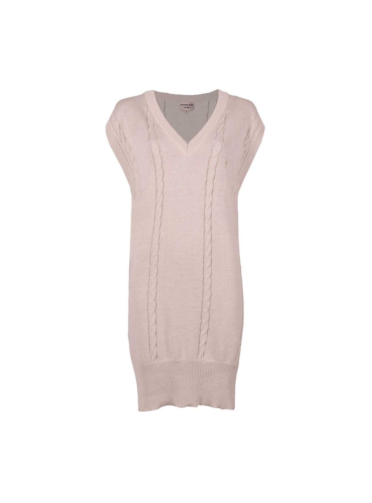 Lightning Bolt - KNITTED V - NECKLINE DRESS - 23WWODRE003W10000S
