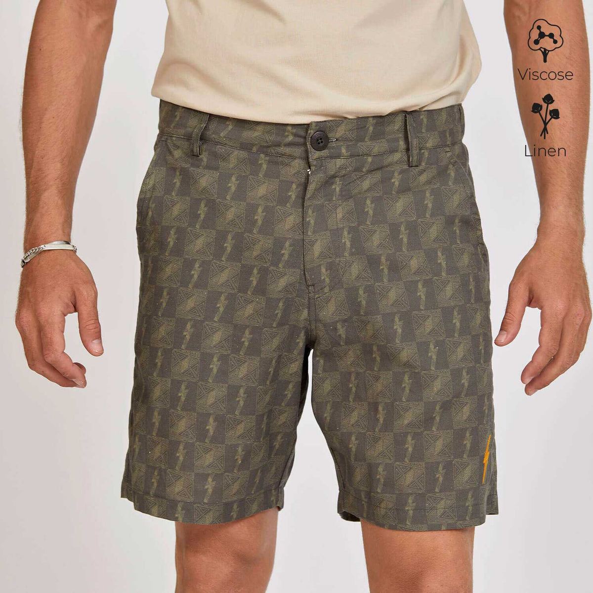 Lightning Bolt - LAYBACK LINEN VISCOSE WALKSHORTS - 24SMAWSH003UNI000M