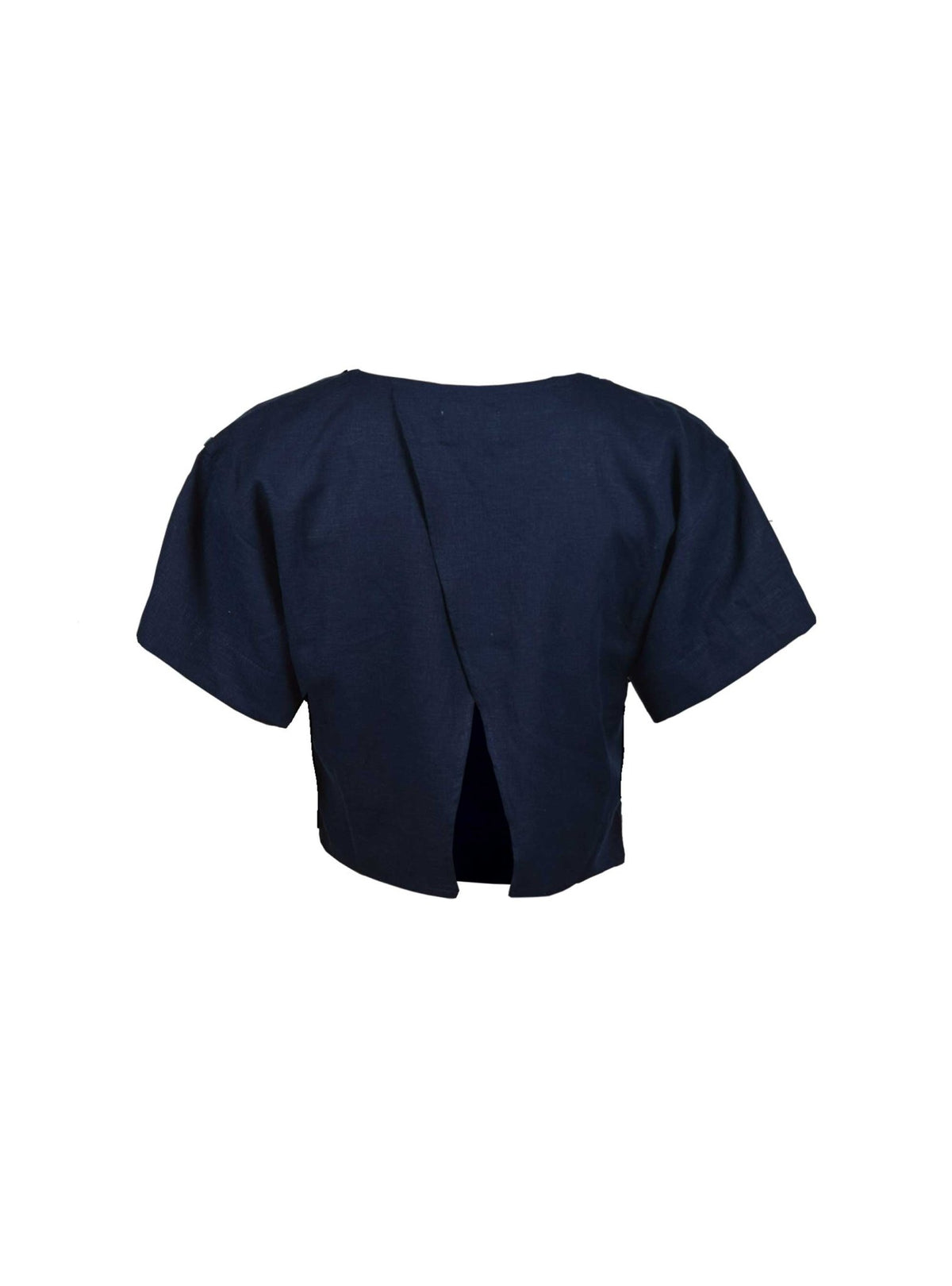 Lightning Bolt - LINEN CROP TOP - 23SWOTOP004B76000S