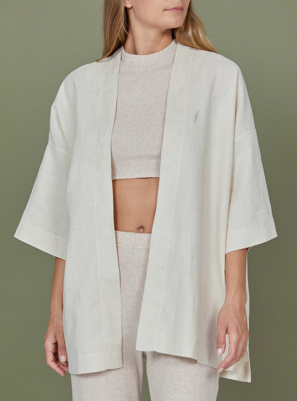 Lightning Bolt - LINEN KIMONO - 23SWOJAC002W10000S