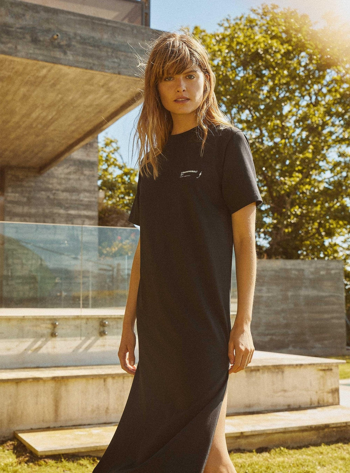 Lightning Bolt - MAXI T-SHIRT DRESS- 23SWODRE001K01000S