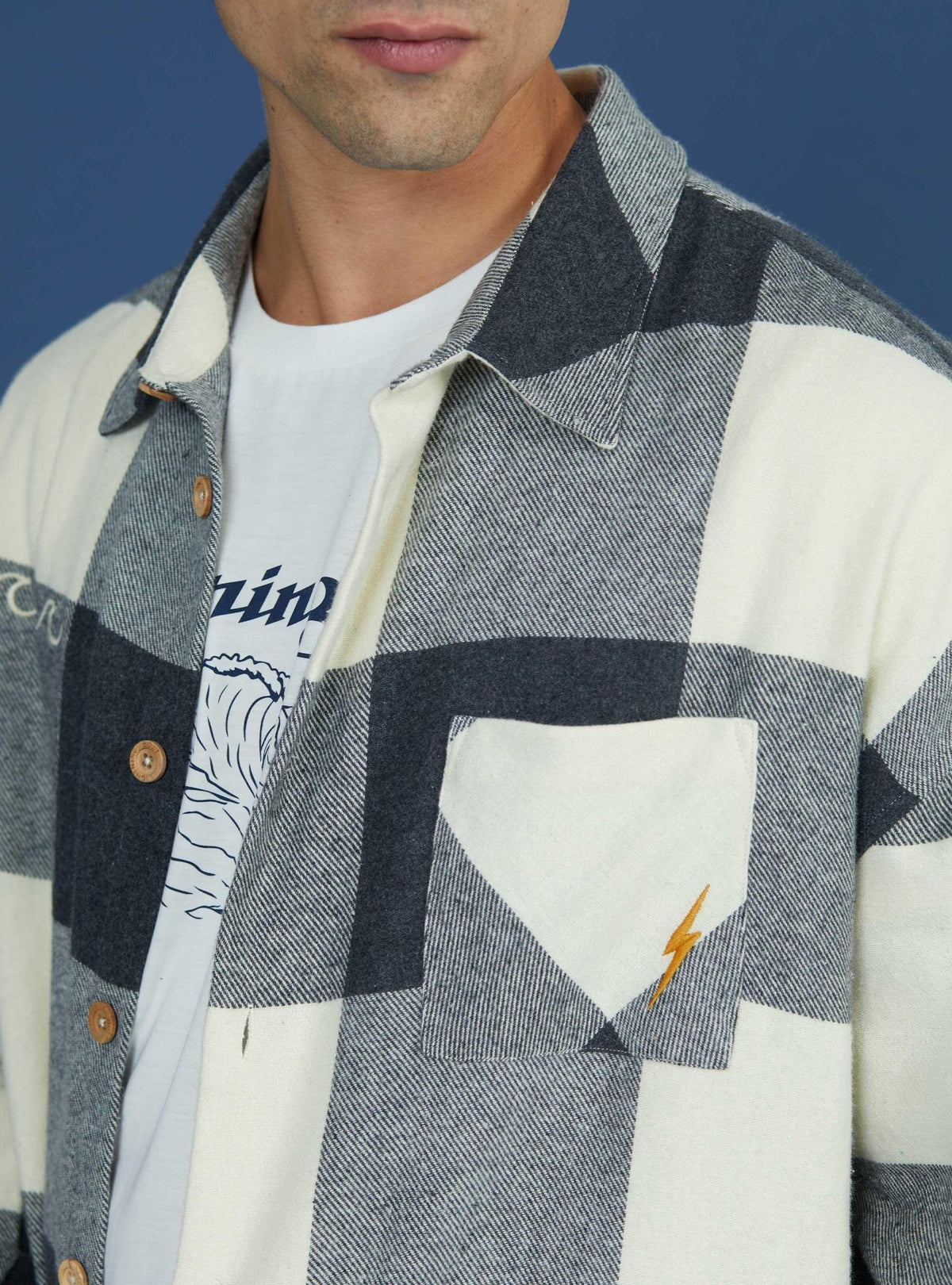 Lightning Bolt - OVERSIZED-FLANNEL OVERSHIRT - 23WMAOVS001UNI000S