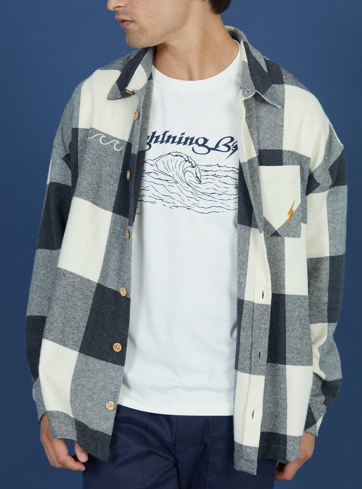 Lightning Bolt - OVERSIZED-FLANNEL OVERSHIRT - 23WMAOVS001UNI000S