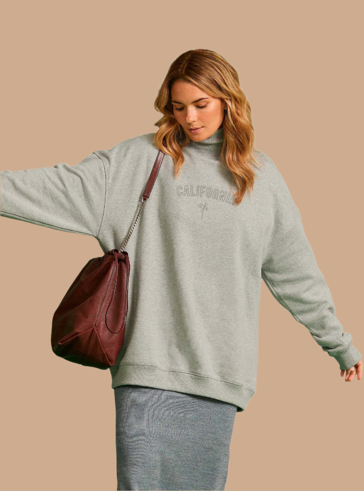 Lightning Bolt - OVERSIZED PALM TREE HIGH NECK SWEATSHIRT - 24WWOSWE007S19000S
