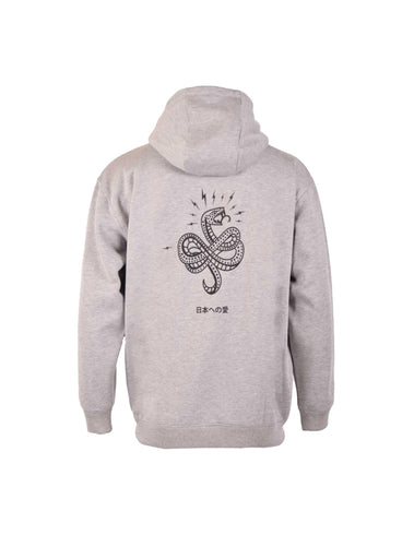 Lightning Bolt - OVERSIZED ZIP HOODIE WITH FRONT AND BACK PRINT - 22WMAZIP002S19000S