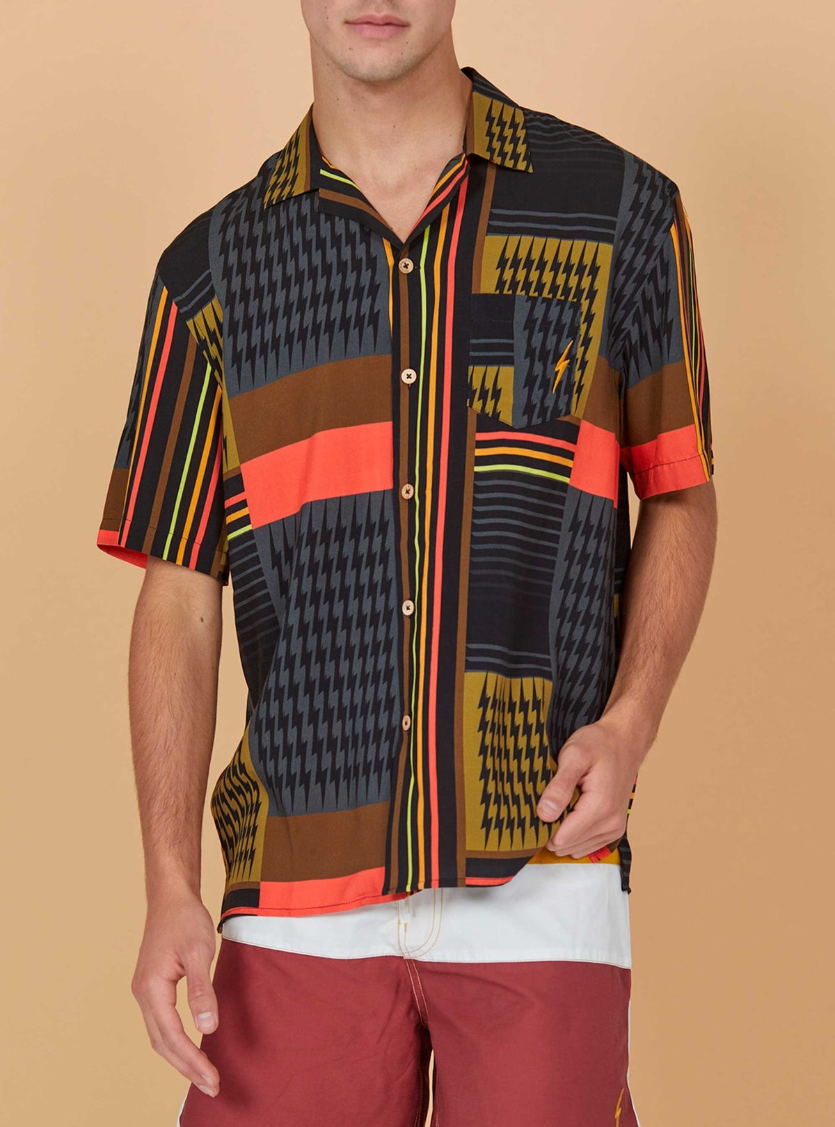 Lightning Bolt - PRINTED SHORT SLEEVE SHIRT - 23SMASHI005K01000S