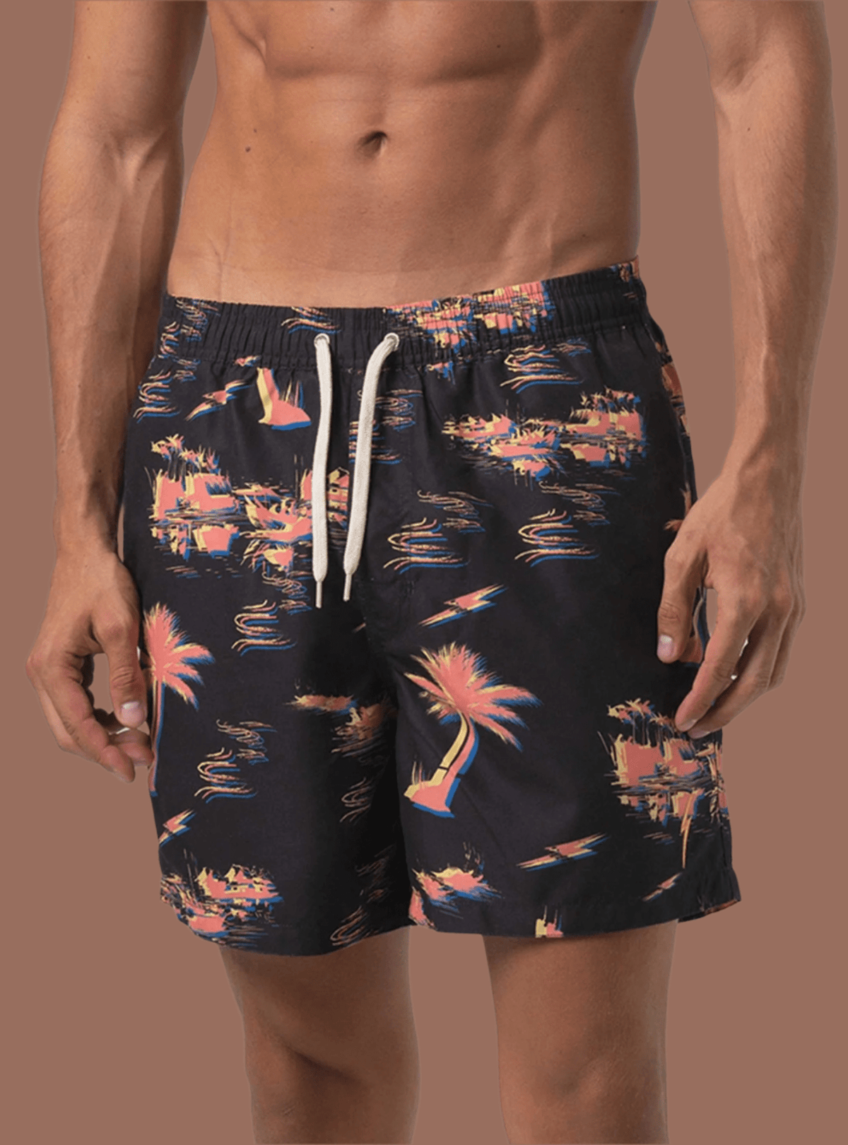 Lightning Bolt - Printed Short Sleeve Shirt & Allover Printed Boardshorts Set -