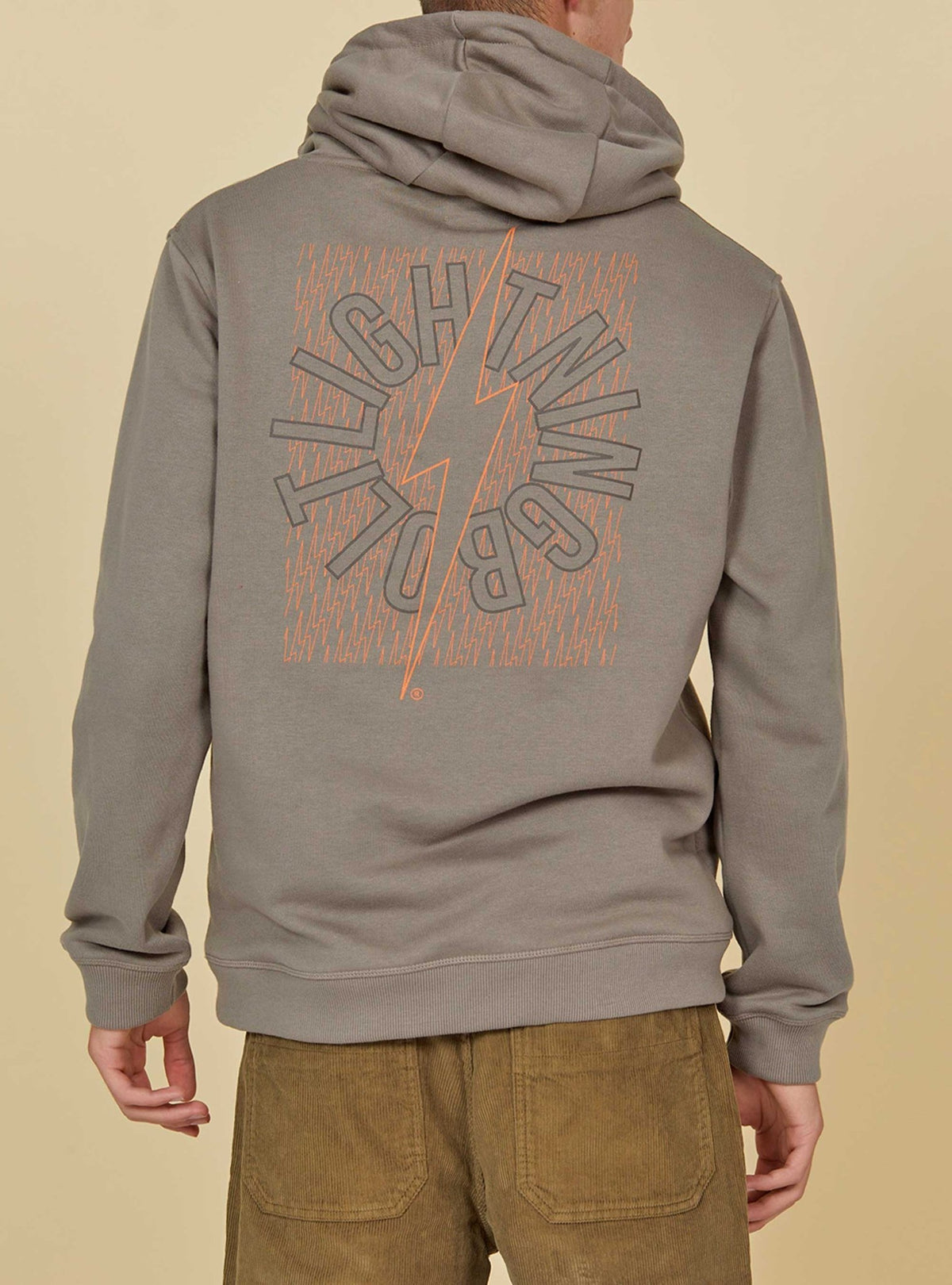 Lightning Bolt - REGULAR HOODIE WITH FRONT AND BACK PRINT - 23SMASWH004S18000S