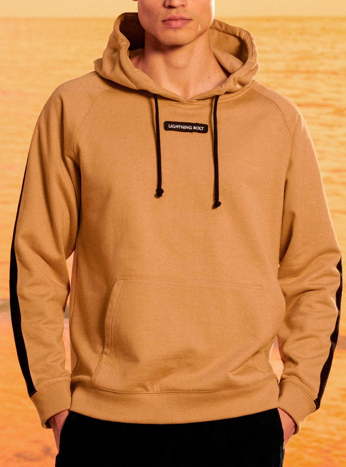Lightning Bolt - REGULAR HOODIE WITH FRONT PATCH - 22WMASWH001N32000S