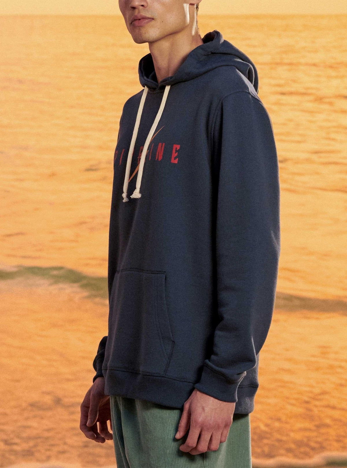 Lightning Bolt - REGULAR HOODIE WITH FRONT PRINT - 22WMASWH005B49000S