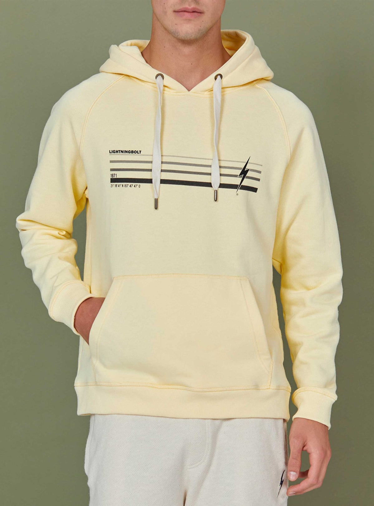 Lightning Bolt - REGULAR HOODIE WITH FRONT PRINT - 23SMASWH001Y34000M