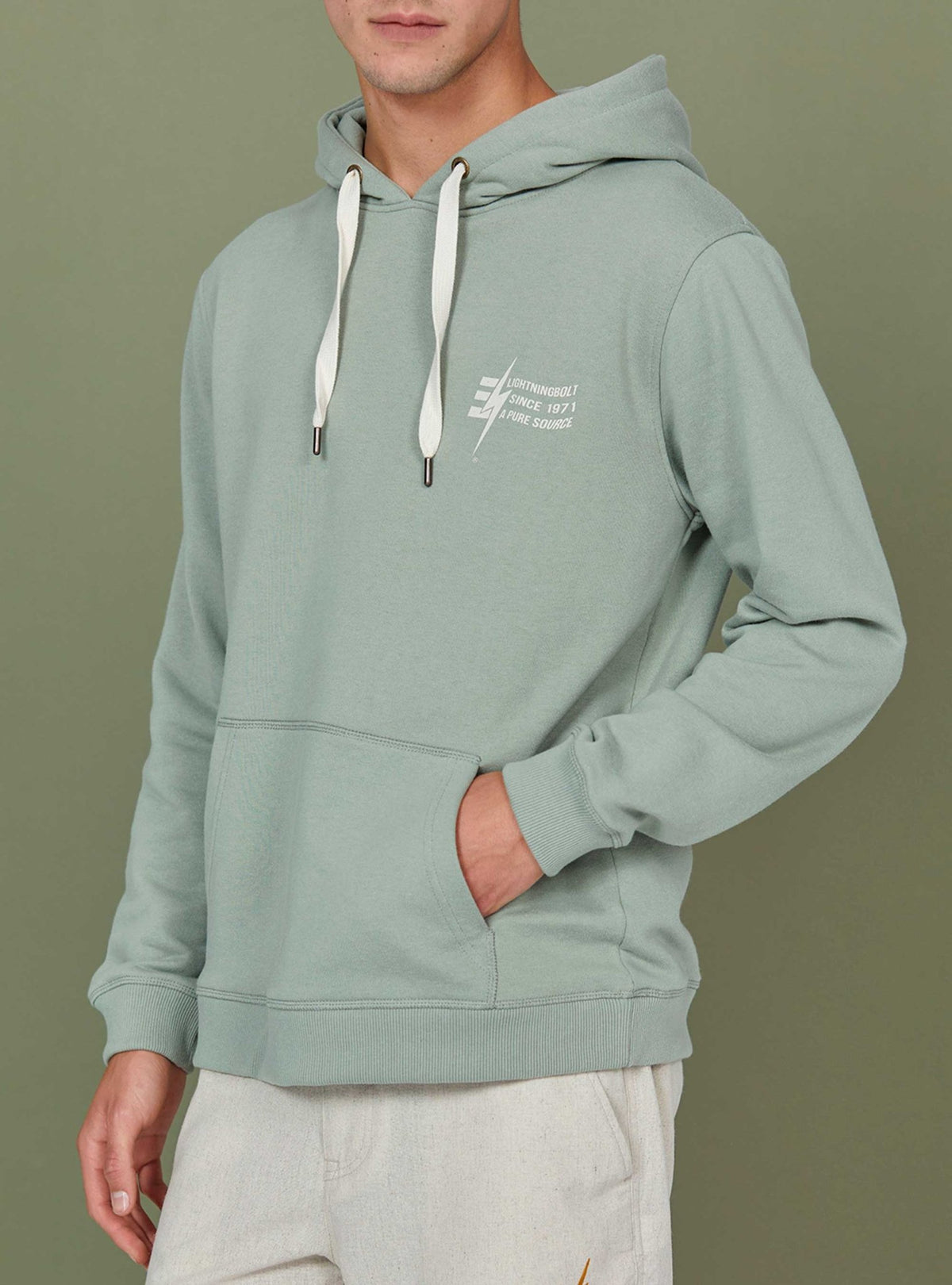Lightning Bolt - REGULAR HOODIE WITH FRONT PRINT - 23SMASWH005G15000S