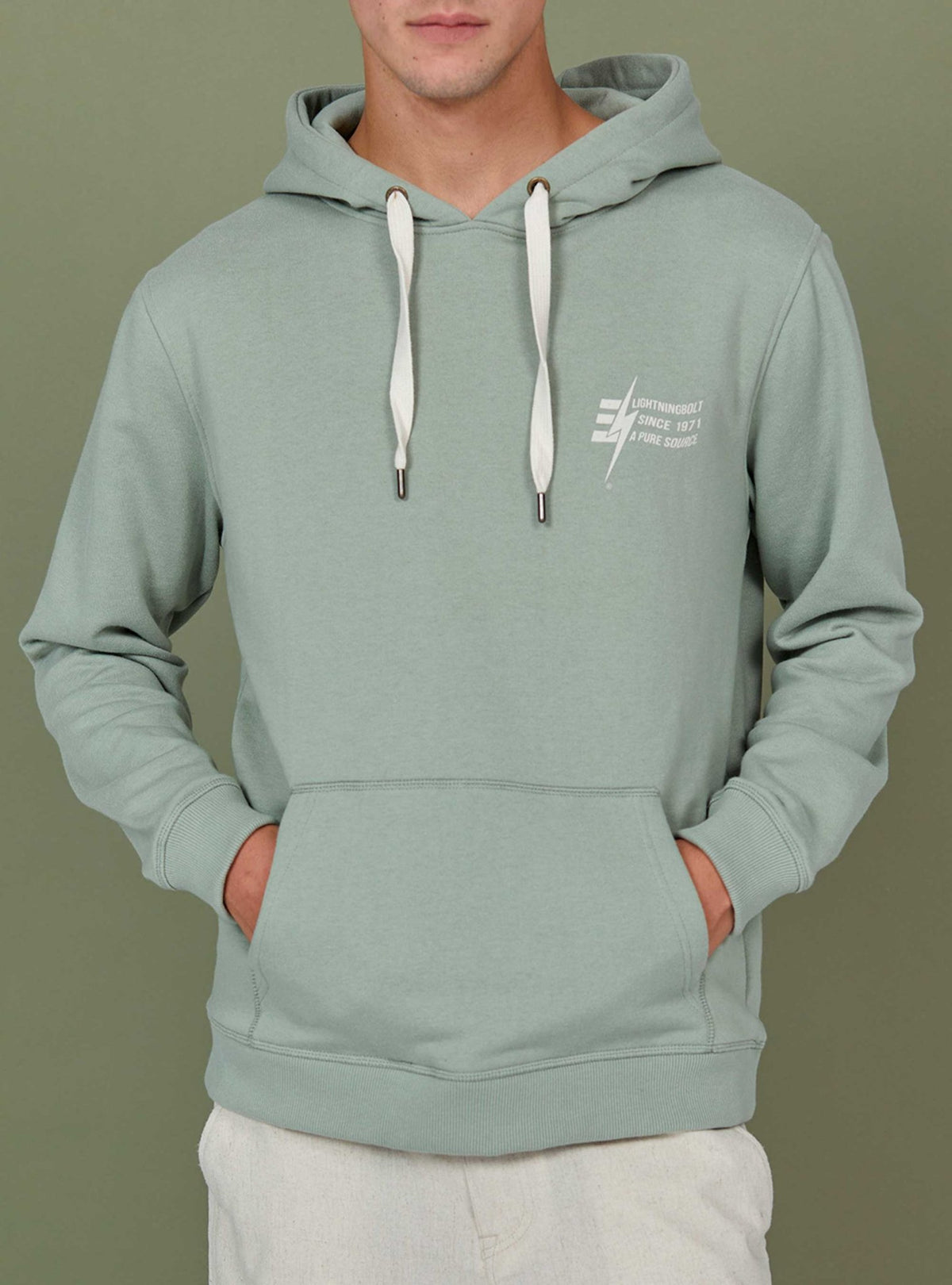 Lightning Bolt - REGULAR HOODIE WITH FRONT PRINT - 23SMASWH005G15000S