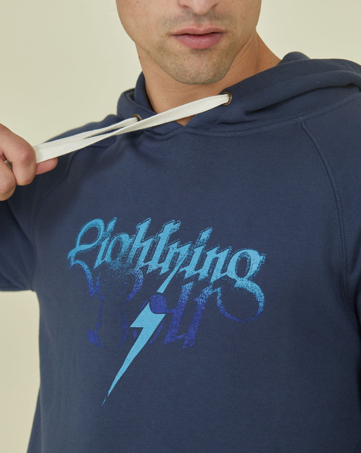 Lightning Bolt - REGULAR FIT HOODIE WITH FRONT PRINT - 23WMASWH002K04000S