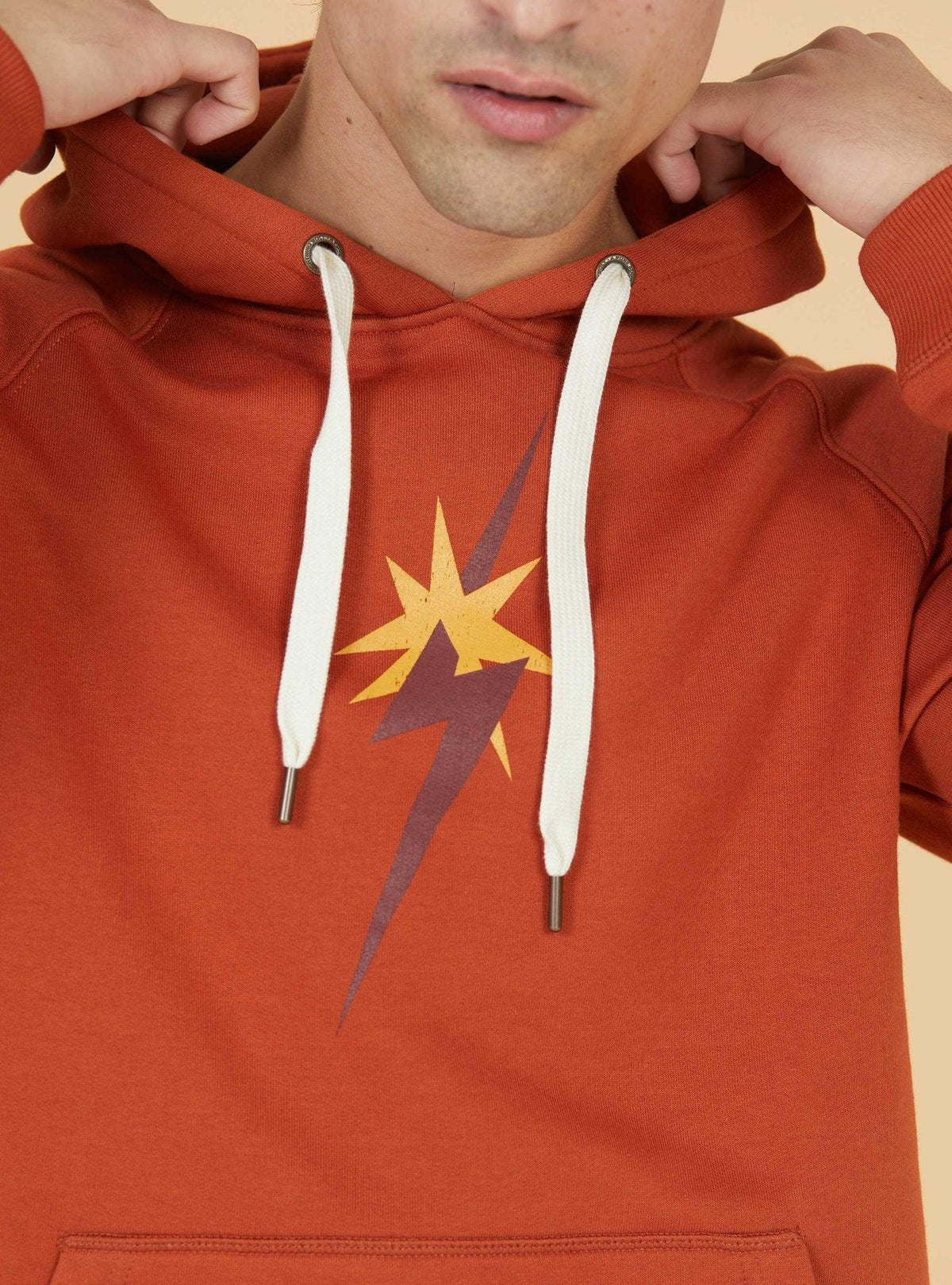 Lightning Bolt - Star Bolt-Inspired Hoodie REGULAR HOODIE WITH FRONT PRIN - 23WMASWH005N27000S