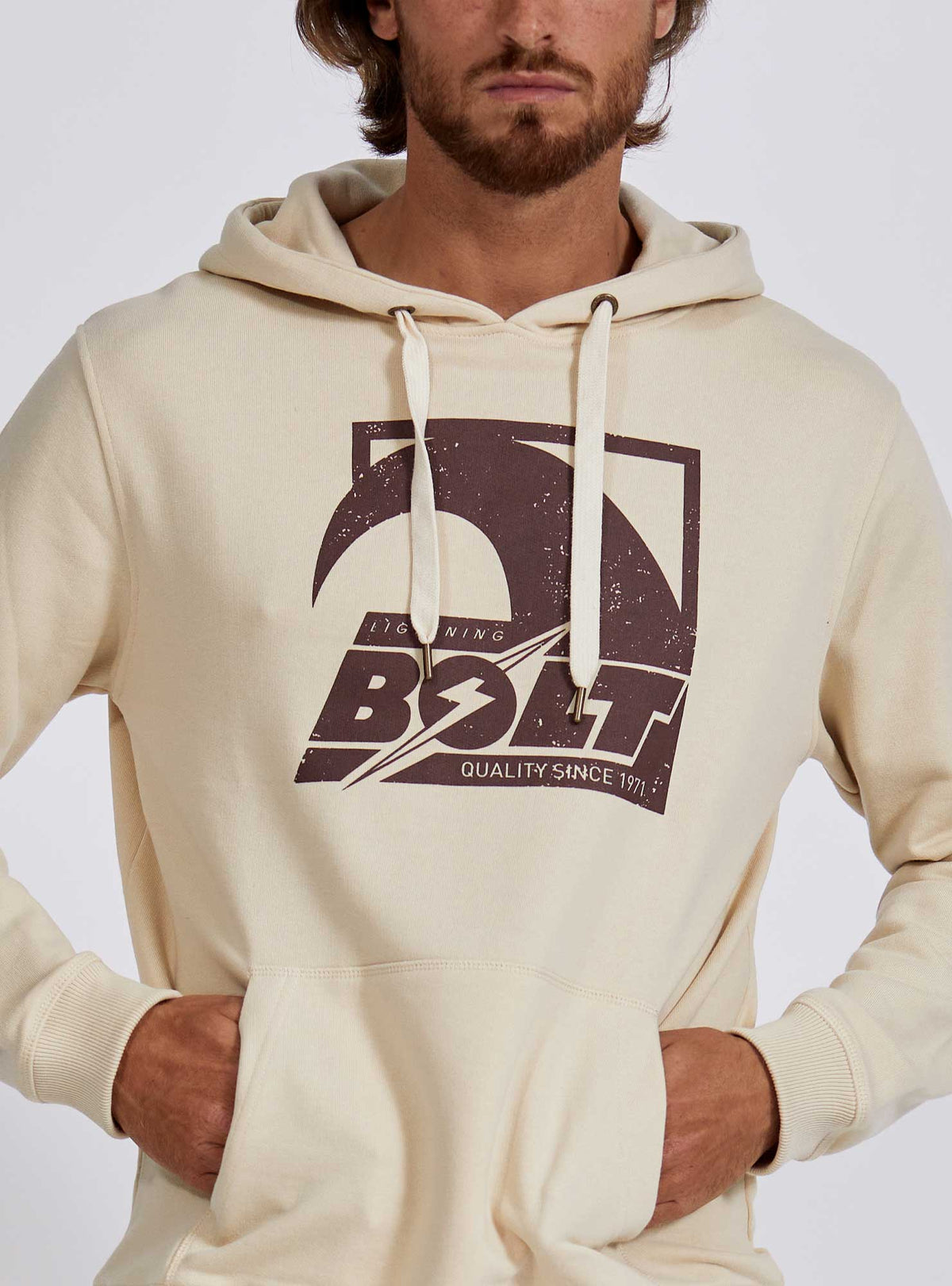 Lightning Bolt - REGULAR HOODIE WITH FRONT PRINT - 24SMASWH008W10000S