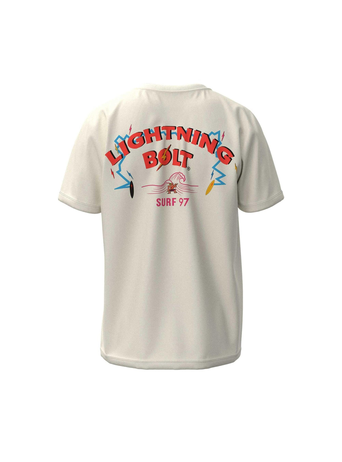 Lightning Bolt - REGULAR ORGANIC - COTTON T - SHIRT WITH FRONT AND BACK PRINT - 23SMATSTC01W0300XS