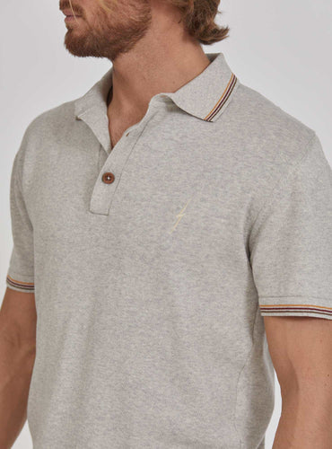 Lightning Bolt - REGULAR POLO SHIRT WITH STRIPES - 24SMAPOL004S19000S