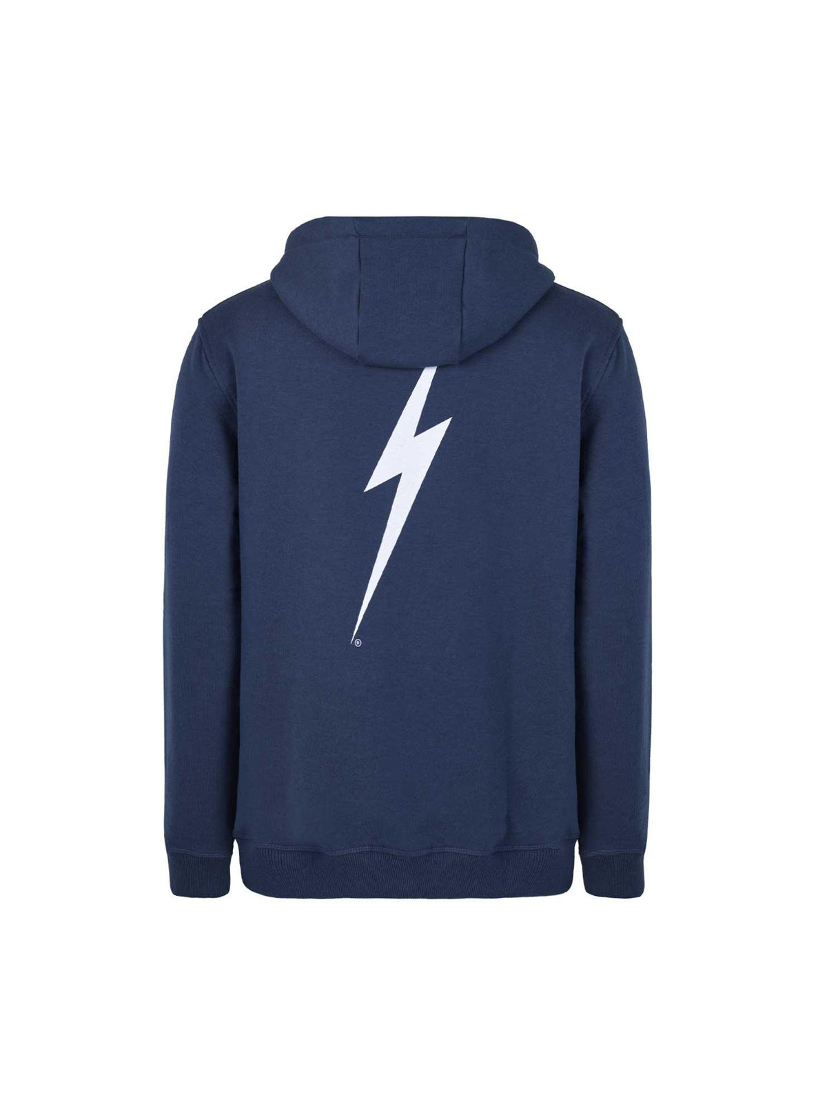 Lightning Bolt - REGULAR RECYCLED-COTTON HOODIE WITH FRONT AND BACK PRINT - 99AMASWH009B02000S