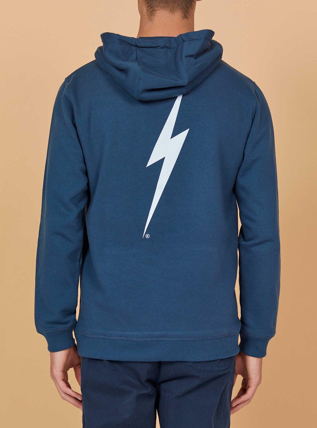 Lightning Bolt - REGULAR RECYCLED-COTTON HOODIE WITH FRONT AND BACK PRINT - 99AMASWH009S19000S