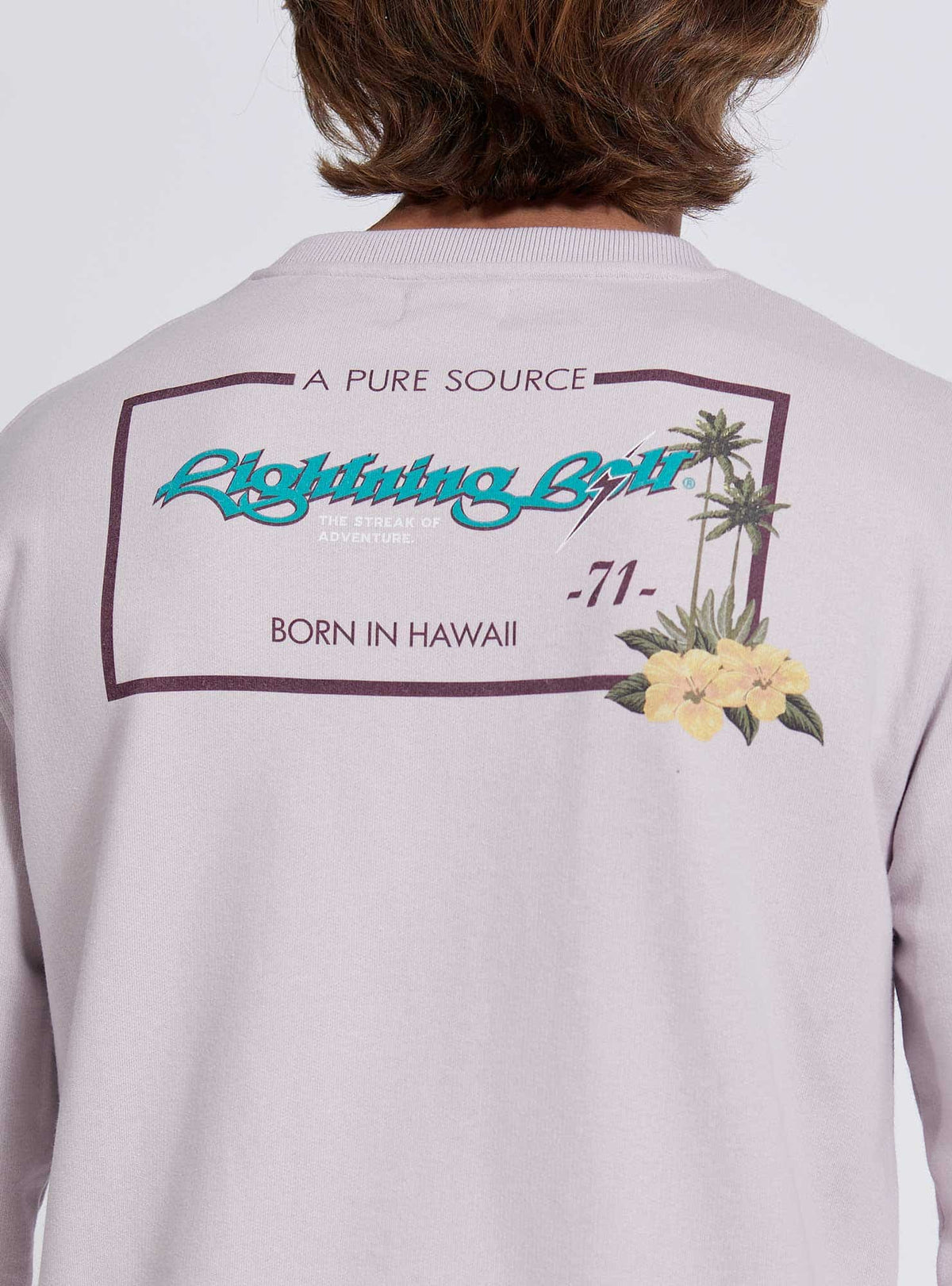 Lightning Bolt - REGULAR SWEATSHIRT WITH FRONT AND BACK PRINT - 24SMASWE007L07000S