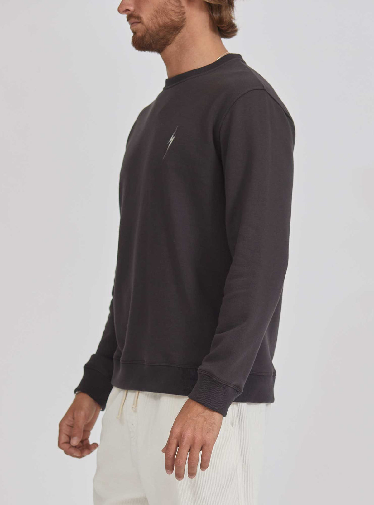 Lightning Bolt - REGULAR SWEATSHIRT WITH FRONT AND BACK PRINT - 24SMASWE008K04000S