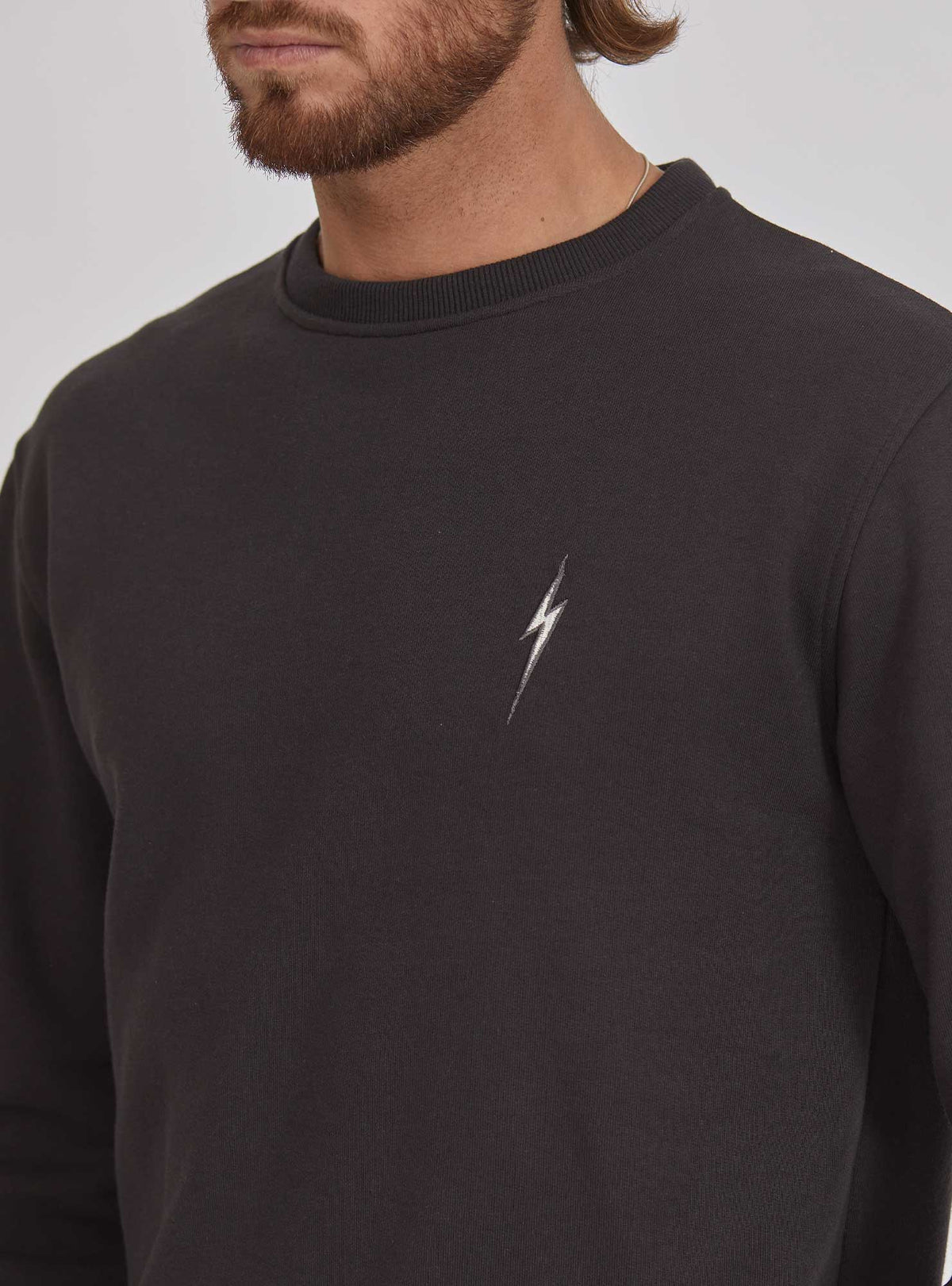 Lightning Bolt - REGULAR SWEATSHIRT WITH FRONT AND BACK PRINT - 24SMASWE008K04000S