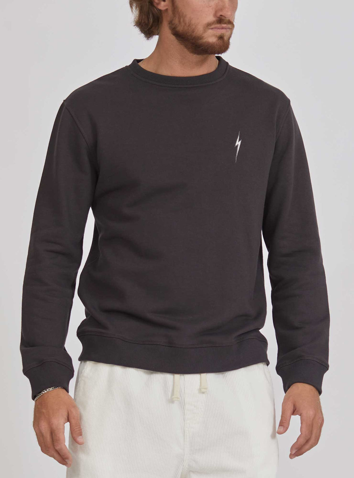 Lightning Bolt - REGULAR SWEATSHIRT WITH FRONT AND BACK PRINT - 24SMASWE008K04000S