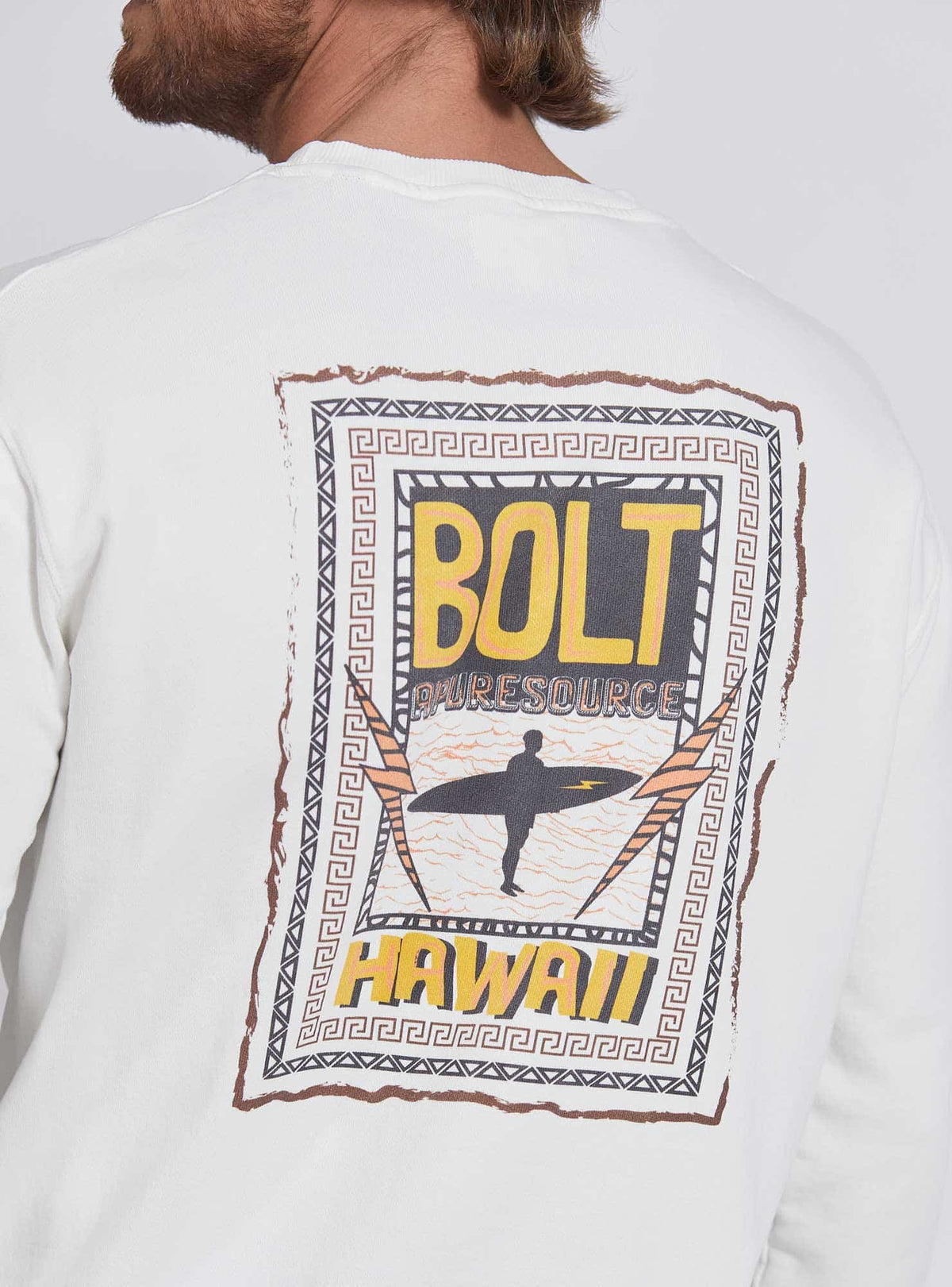 Lightning Bolt - REGULAR SWEATSHIRT WITH FRONT AND BACK PRINT - 24SMASWE011W03000S