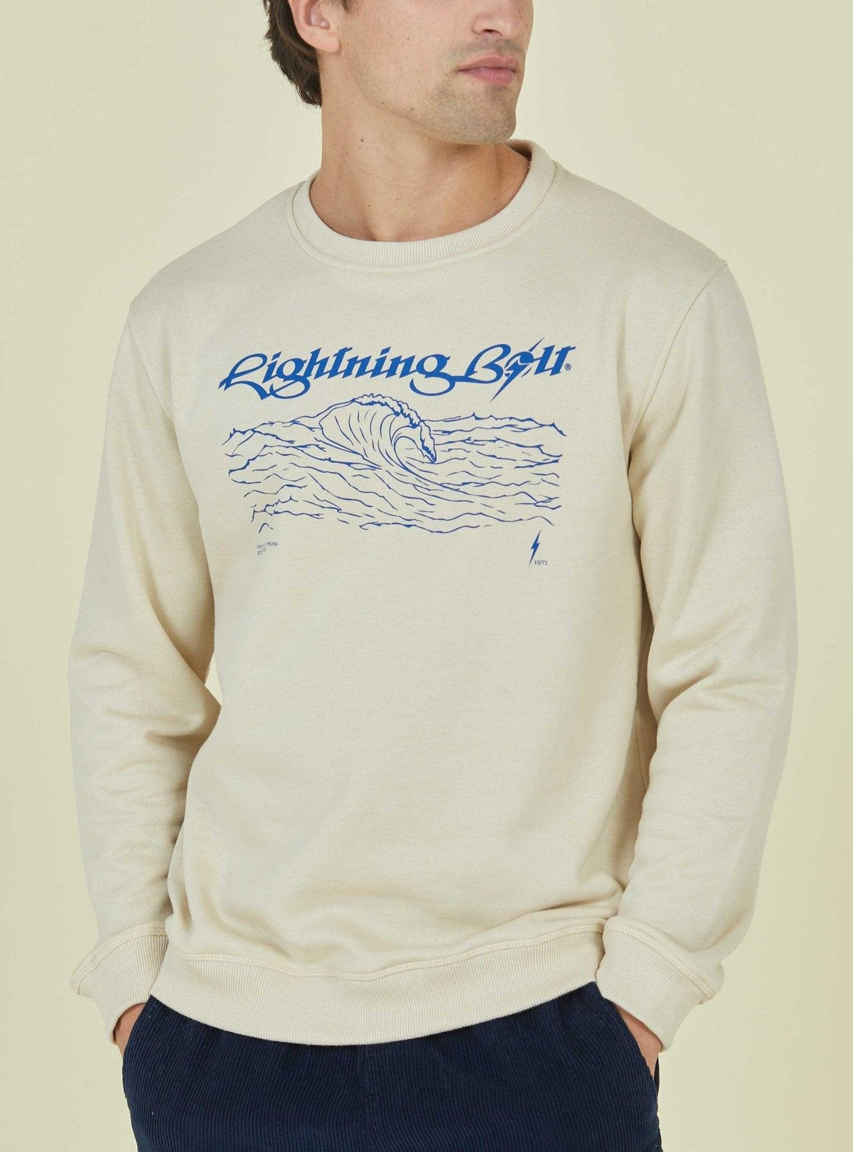 Lightning Bolt - REGULAR SWEATSHIRT WITH FRONT PRINT - 23WMASWE001W03000S
