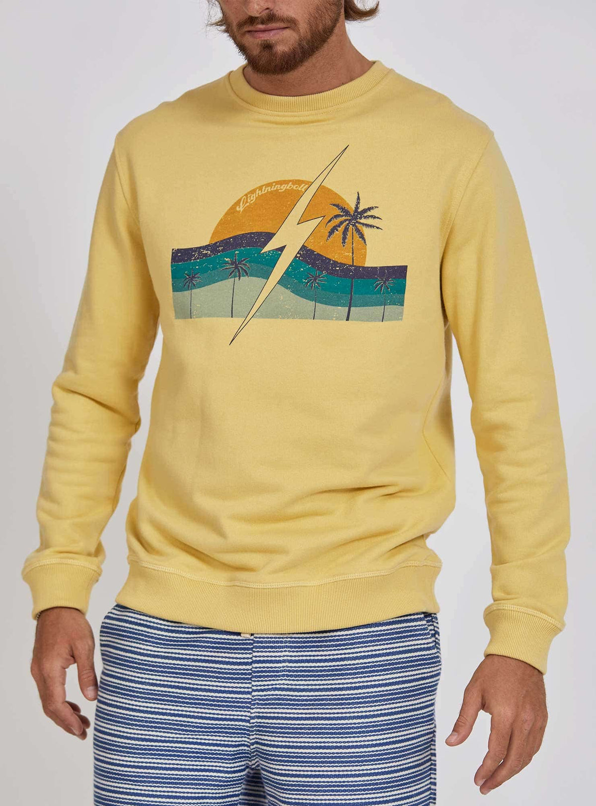 Lightning Bolt - REGULAR SWEATSHIRT WITH FRONT PRINT - 24SMASWE010Y11000S