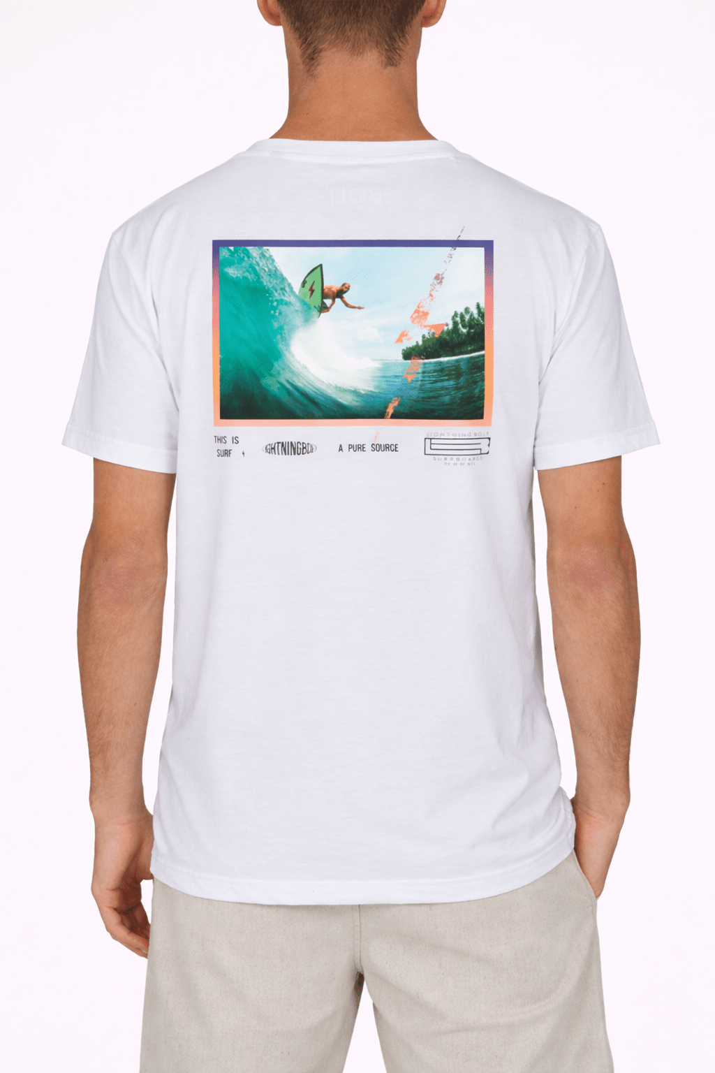 Lightning Bolt - REGULAR T - SHIRT WITH FRONT AND BACK PRINT - 23SMATST006W00000S