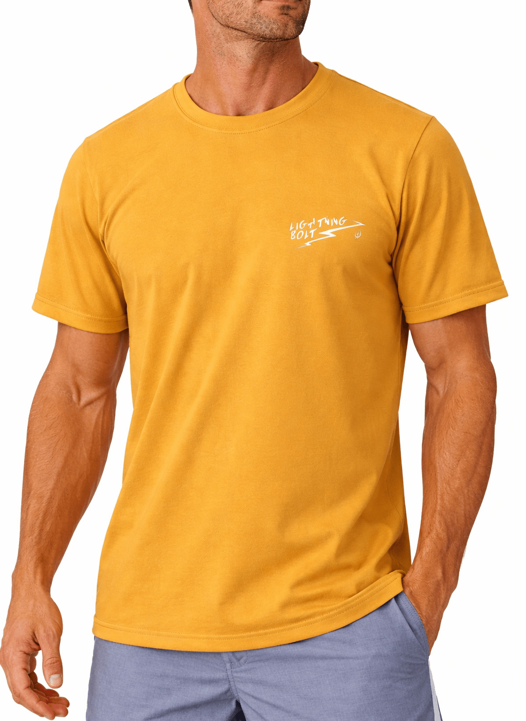Lightning Bolt - ORGANIC - COTTON REGULAR T-SHIRT WITH FRONT AND BACK PRINT - 23SMATSTC02Y25000S
