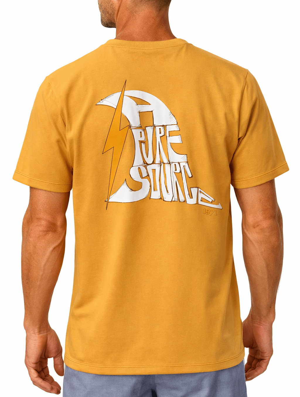 Lightning Bolt - ORGANIC - COTTON REGULAR T-SHIRT WITH FRONT AND BACK PRINT - 23SMATSTC02Y25000S