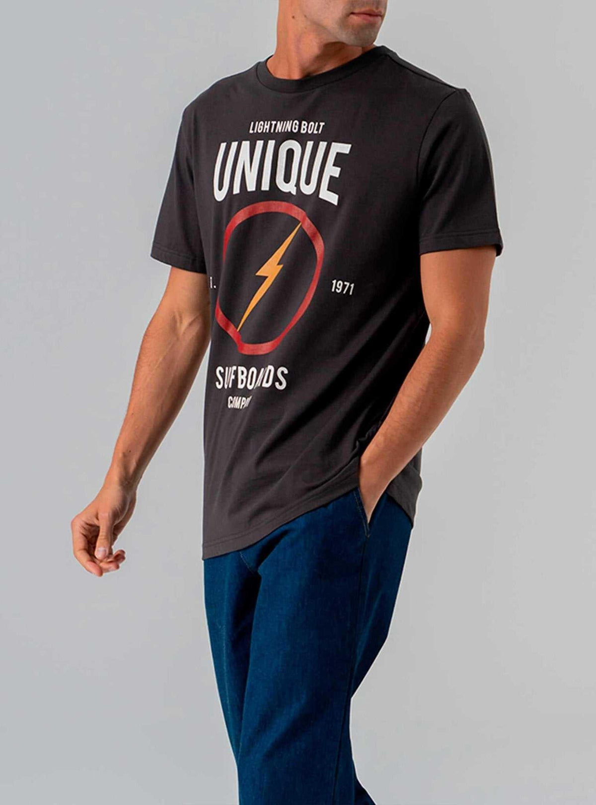 Lightning Bolt - REGULAR T-SHIRT WITH FRONT PRINT - 21WMATST011K04000S