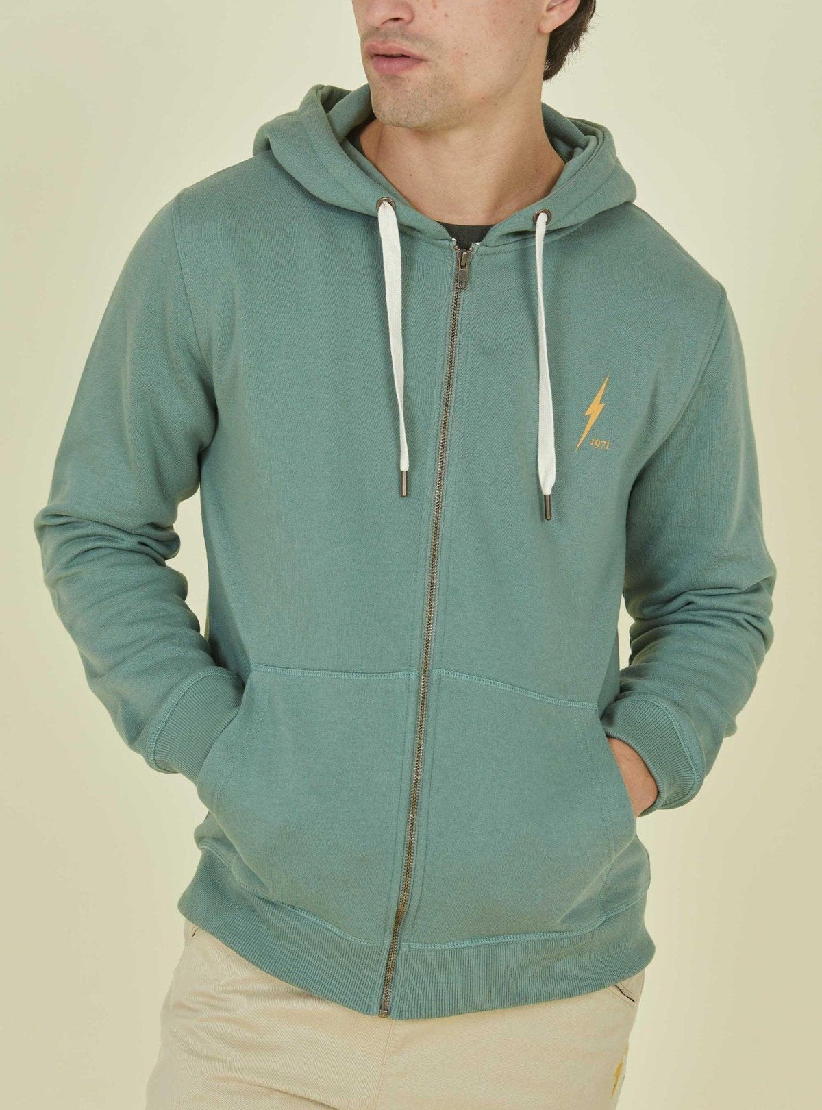 Lightning Bolt - REGULAR ZIP HOODIE WITH FRONT AND BACK PRINT - 23WMAZIP002G63000S