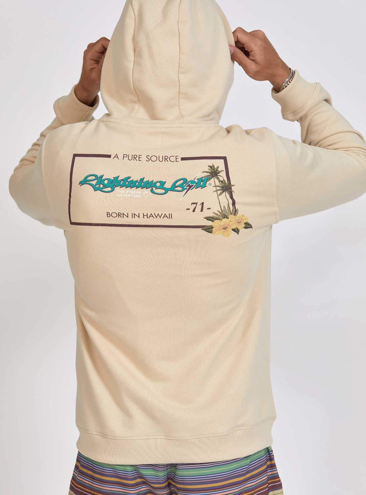 Lightning Bolt - REGULAR ZIP HOODIE WITH FRONT AND BACK PRINT - 24SMAZIP001W10000S