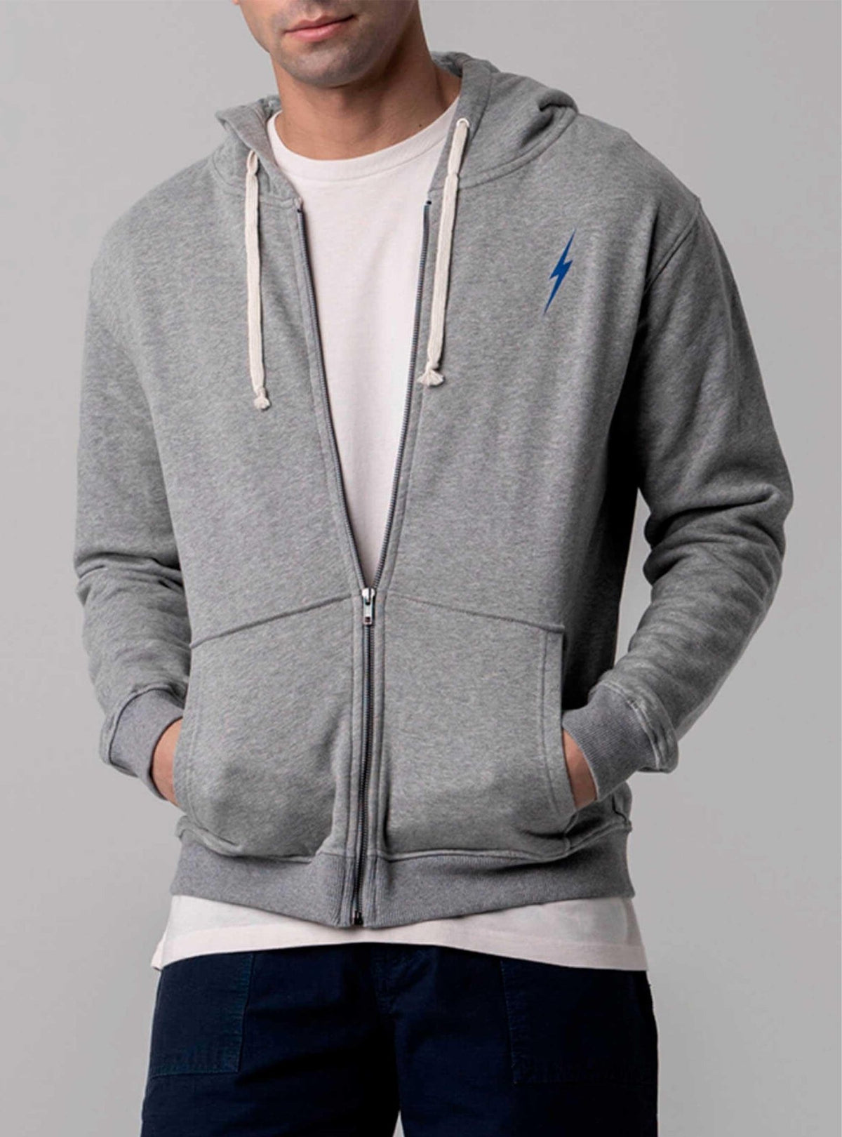 Lightning Bolt - REGULAR ZIP HOODIE WITH FRONT AND BACK PRINT - 99AMAZIP004S19000S